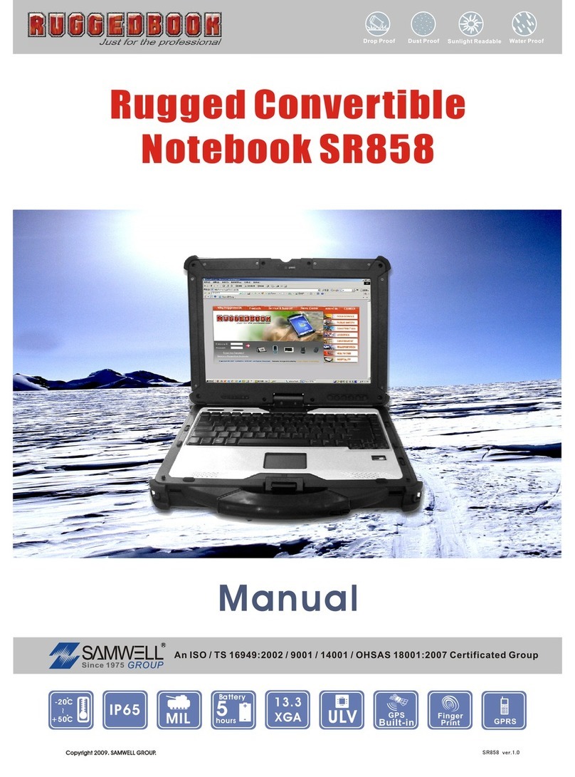 RuggedBook SR858 manual