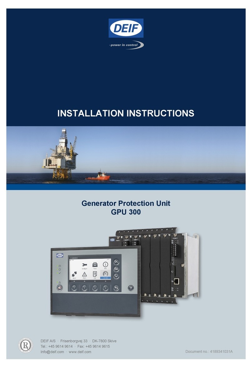 Deif GPU 300 User manual