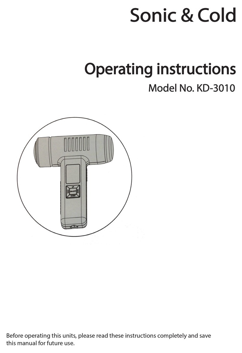 Sonic & Cold KD-3010 User manual