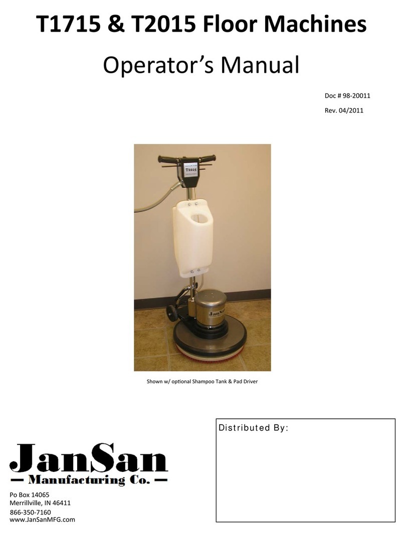 JanSan T1715 Operator's manual