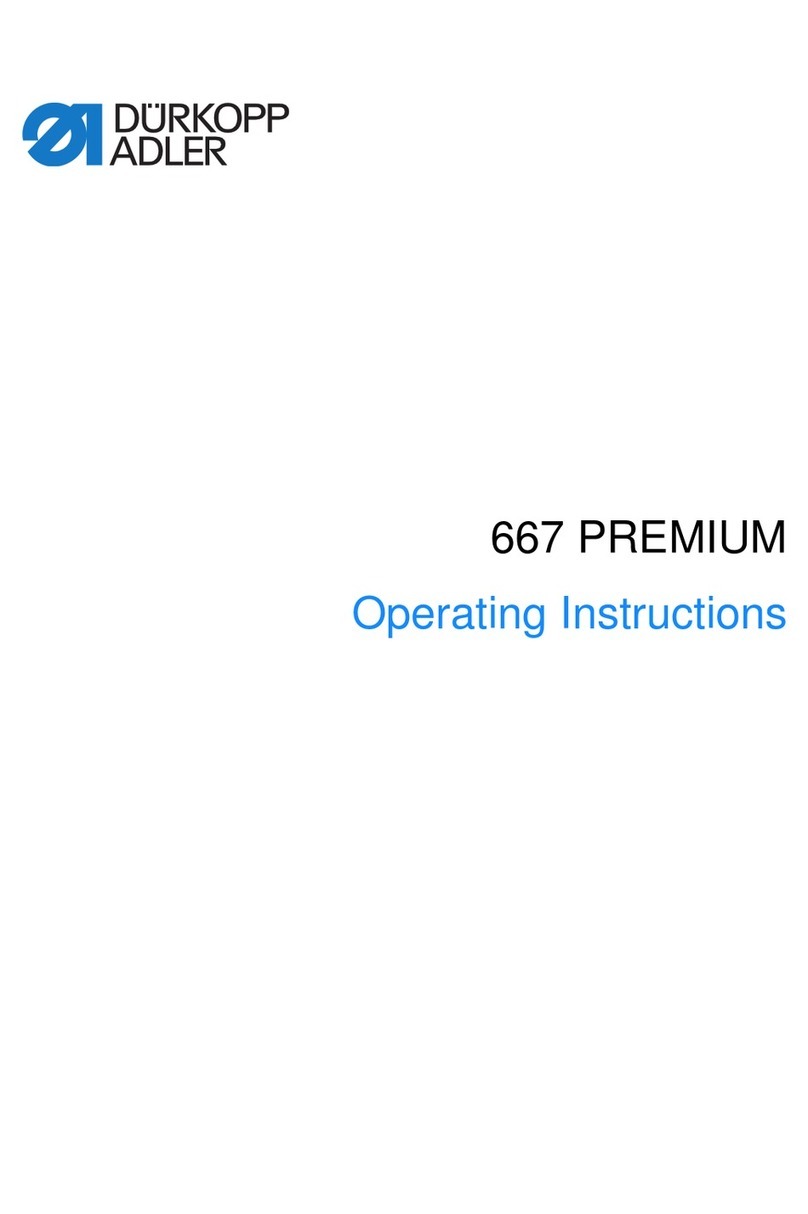 Dürkopp Adler 667 PREMIUM operating instructions