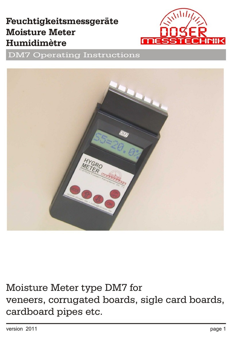 DOSER Messtechnik DM7 operating instructions