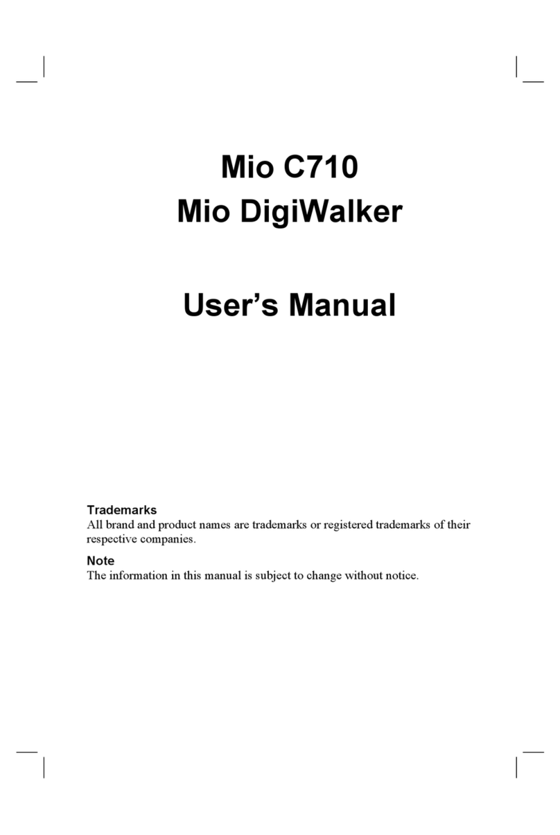 Mio Digiwalker C710 User manual