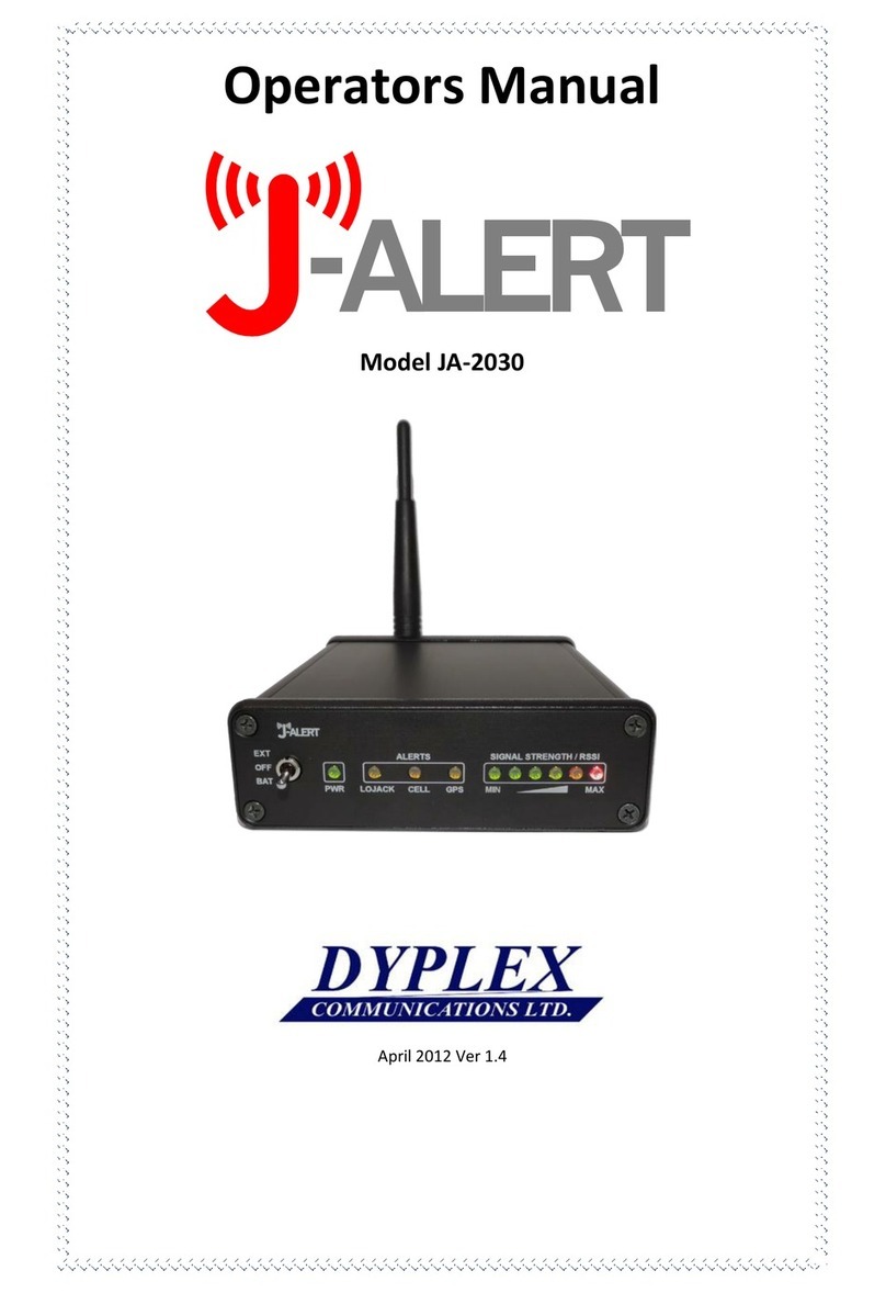 J-Alert JA-2030 Operator's manual