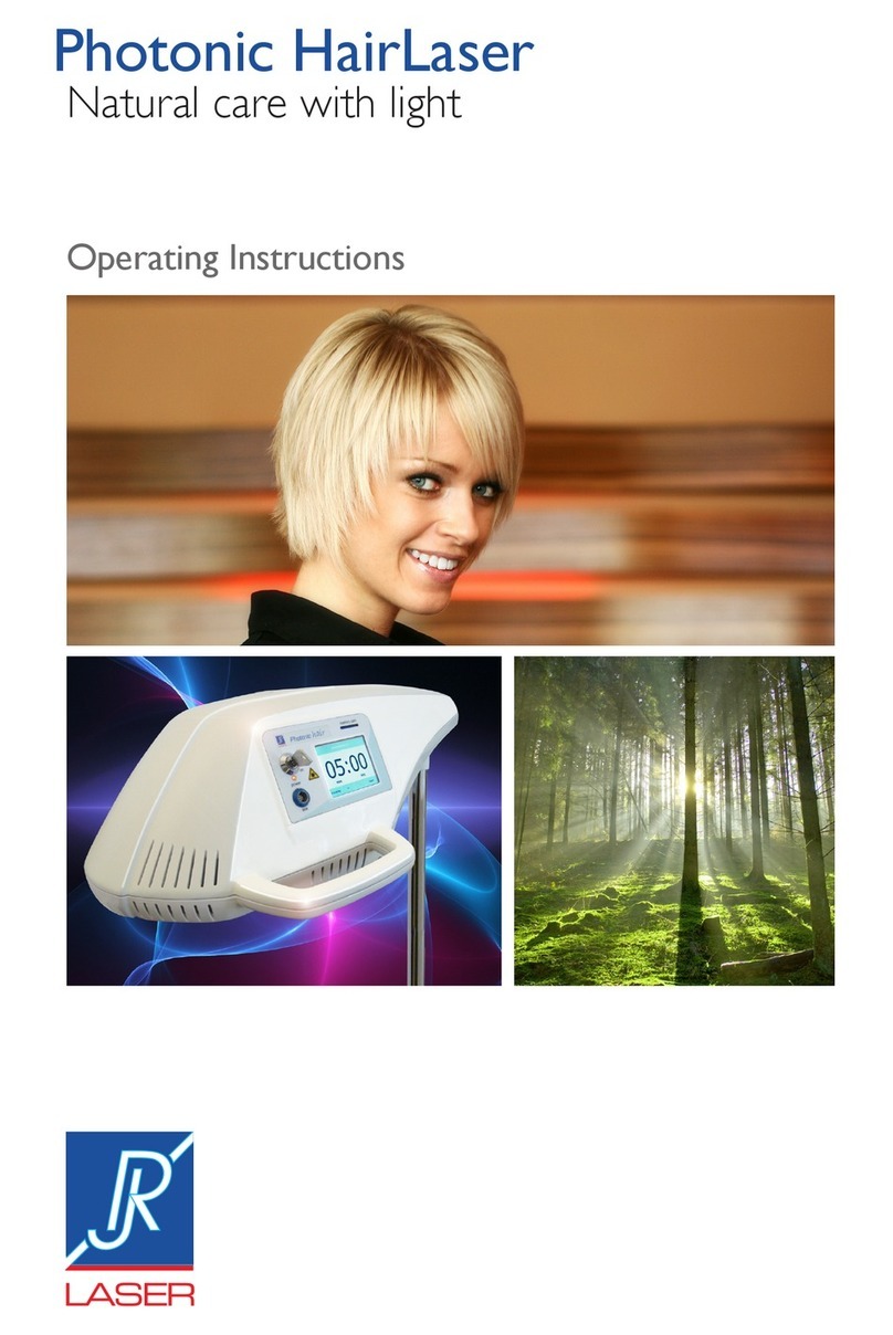 RJ Laser Photonic HairLaser operating instructions
