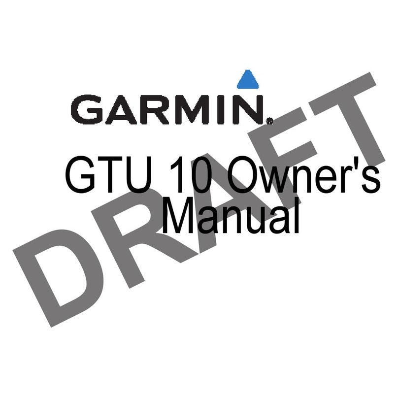 Garmin GTU 10 owner's manual