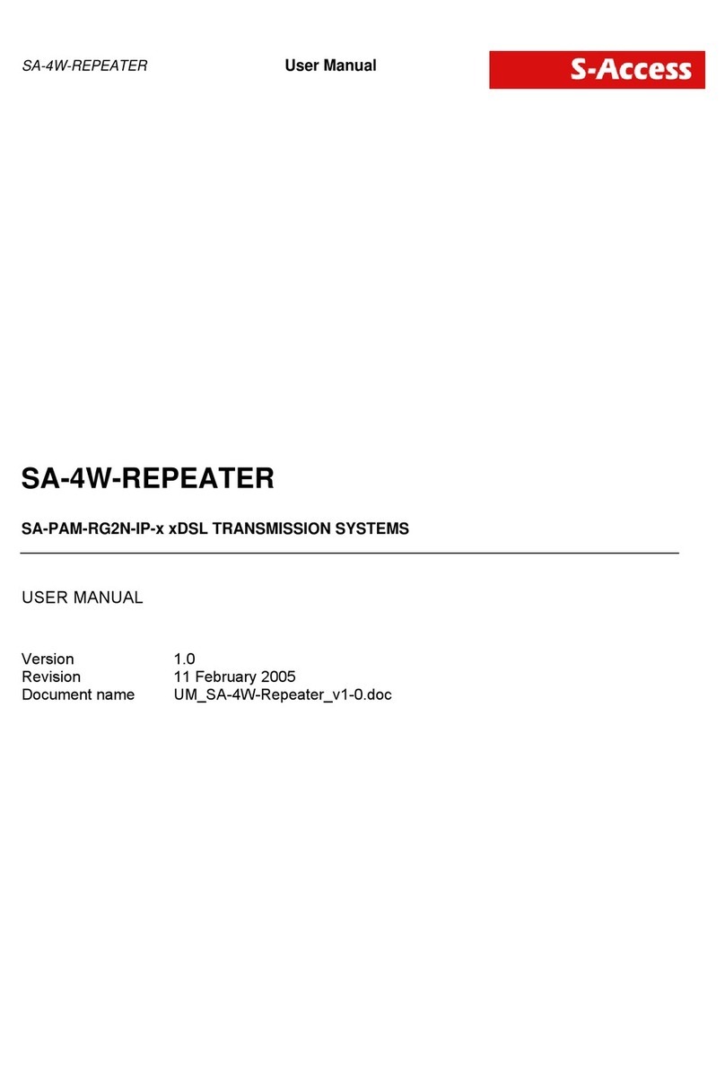 S-Access SA-4W-REPEATER User manual