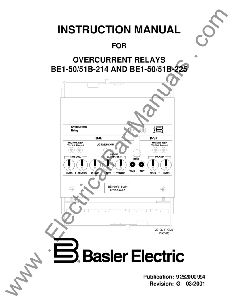Basler BE1-50/51B-225 User manual