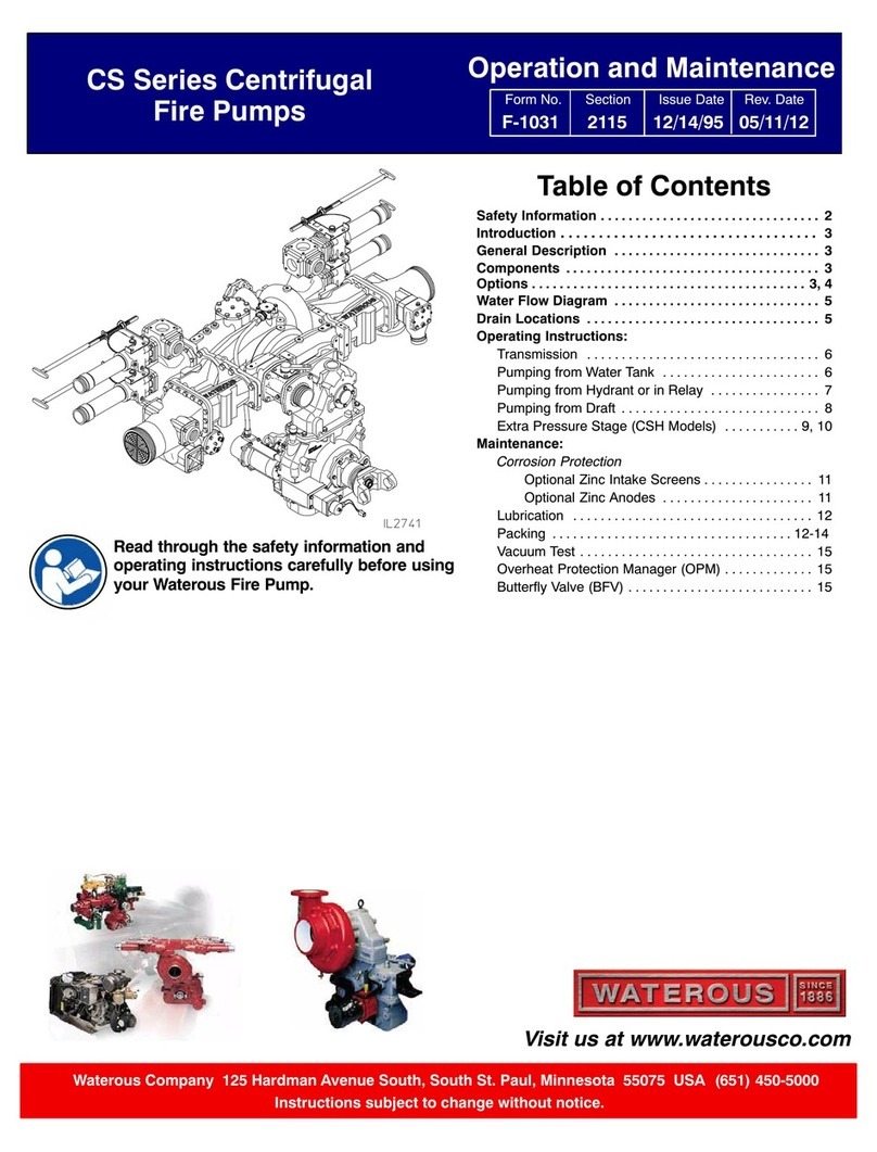 Waterous CS Series Operation and maintenance