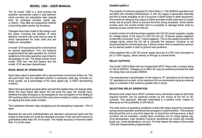 IQ 1200 user manual
