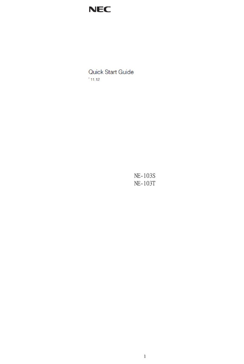 NEC NE-103S User manual