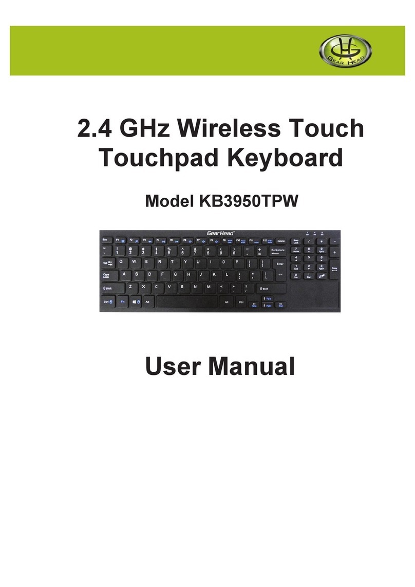 Gearhead KB3950TPW user manual