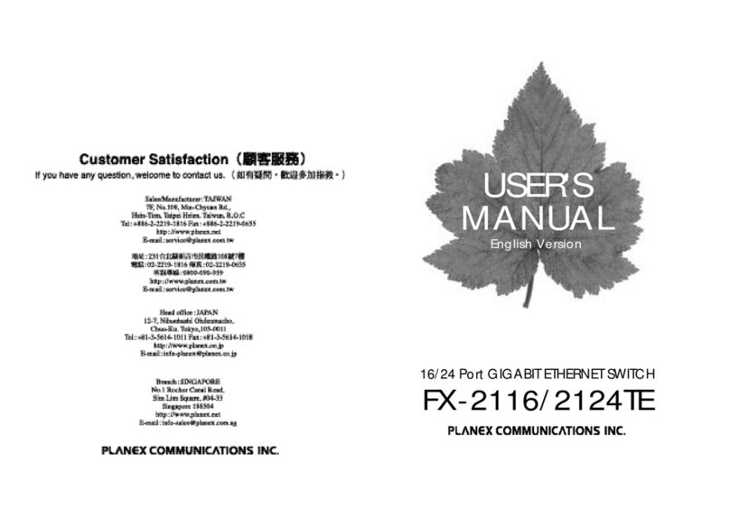 Planex FX-2116 User manual