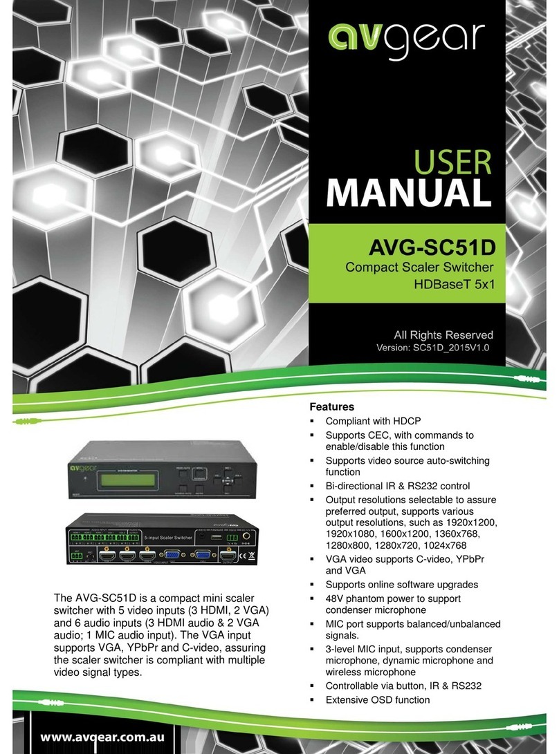 AVGear AVG-SC51D user manual