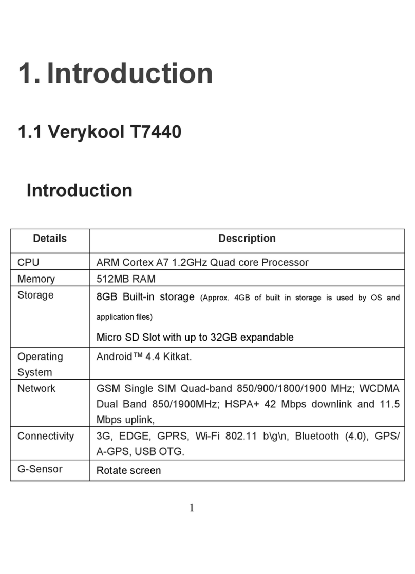 Verykool T7440 user manual