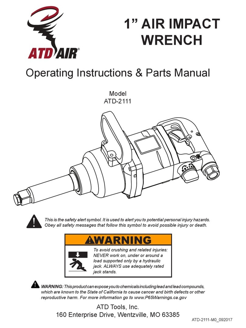 ATD AIR ATD-2111 Operating instructions & parts manual