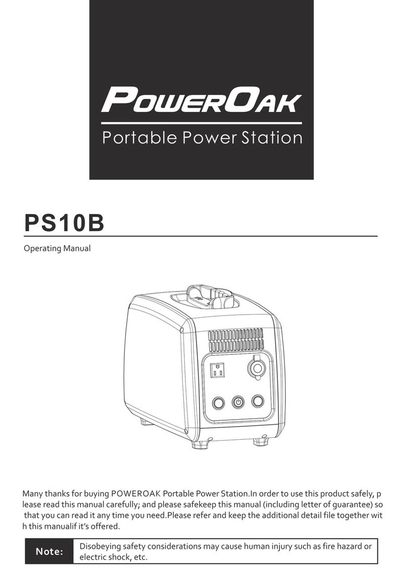 PowerOak PS10B operating manual