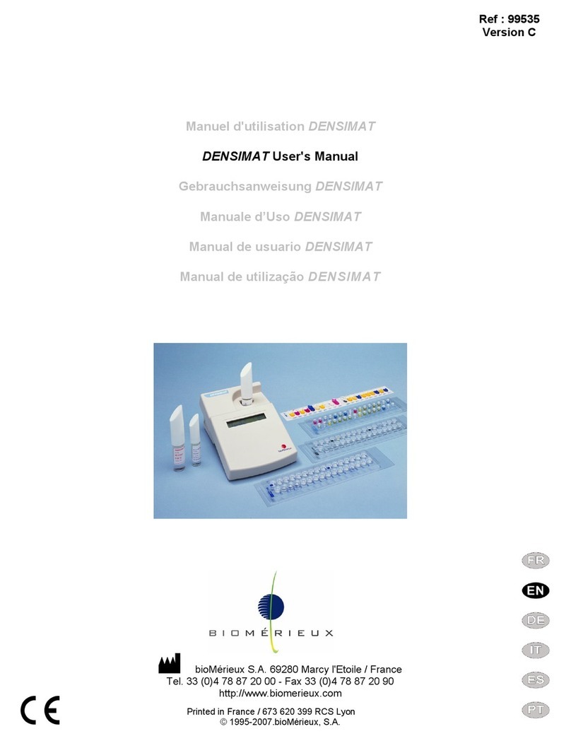 bioMerieux DENSIMAT user manual