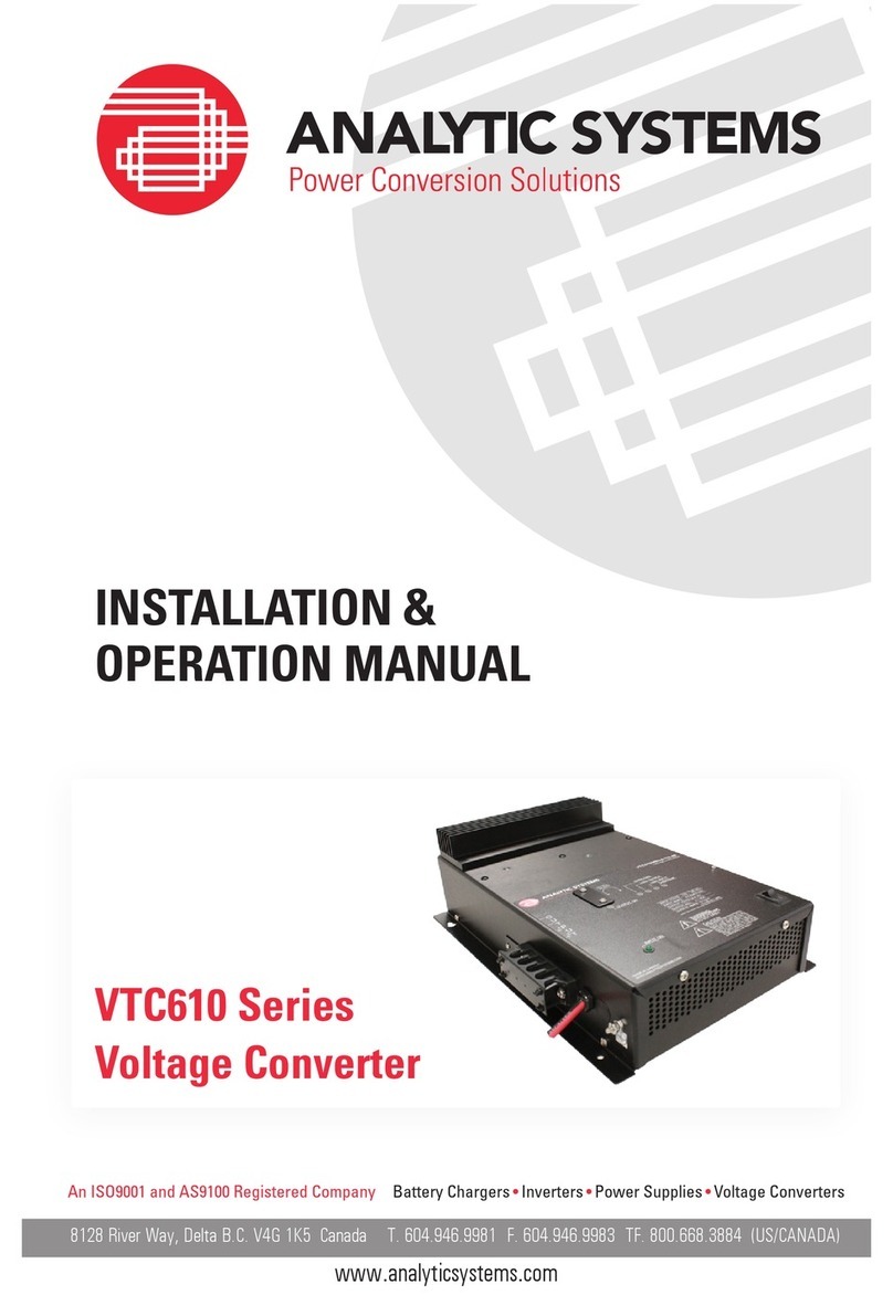 Analytic Systems VTC610 Series User manual