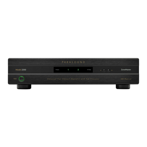 Parasound ZoneMaster 2350 User manual