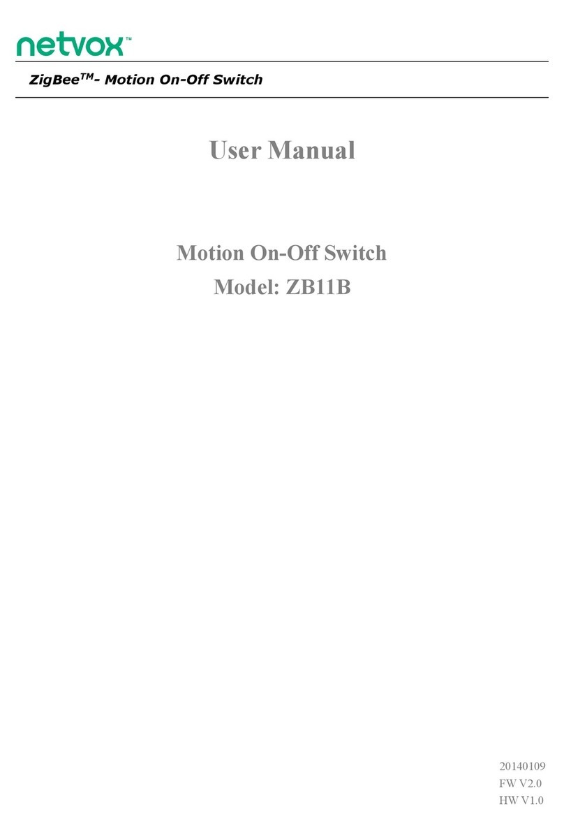 netvox ZigBee ZB11B User manual