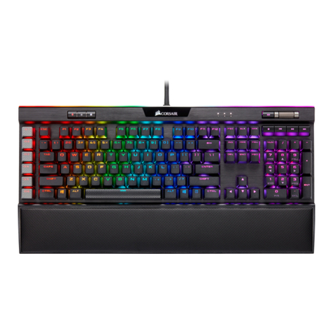 Corsair K95 RGB PLATINUM User manual