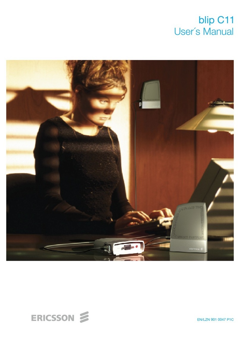 Ericsson blip C11 user manual