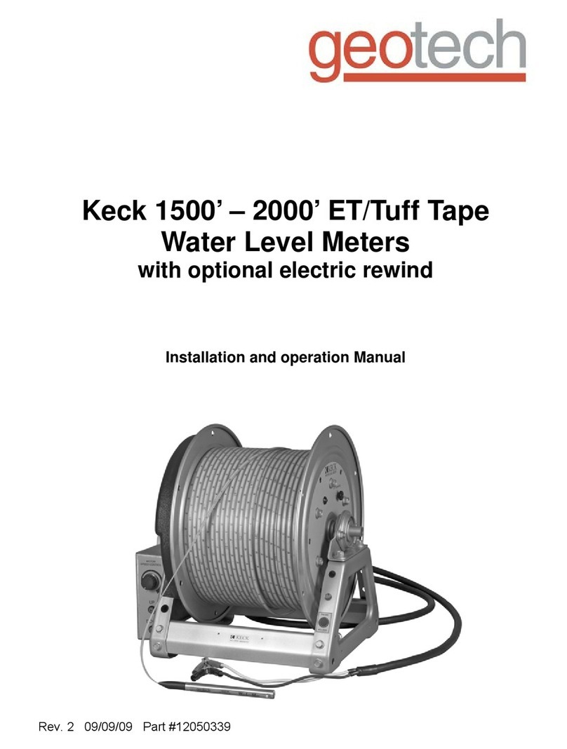 Geotech Keck 1500 User manual