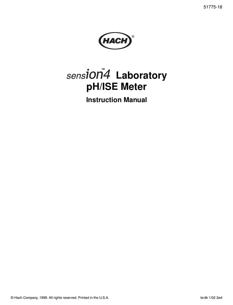 Hach sension 4 User manual