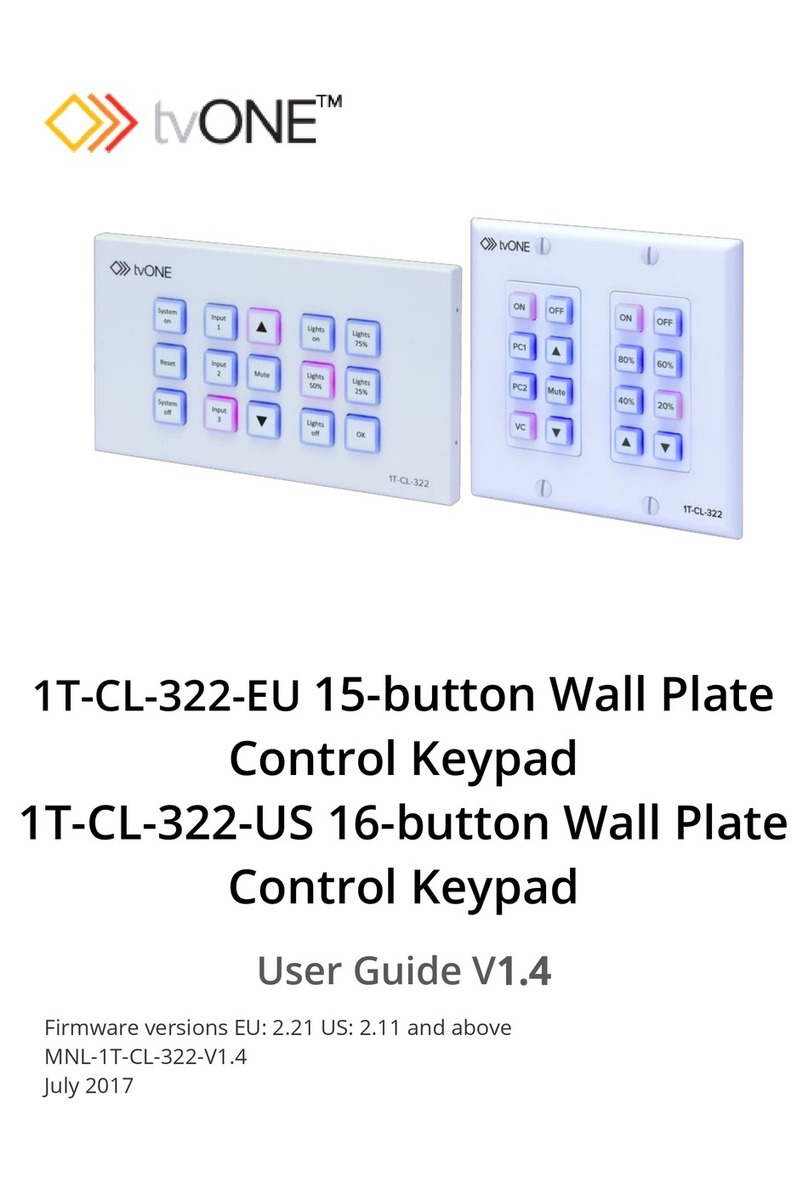 TV One 1T-CL-322-EU user guide