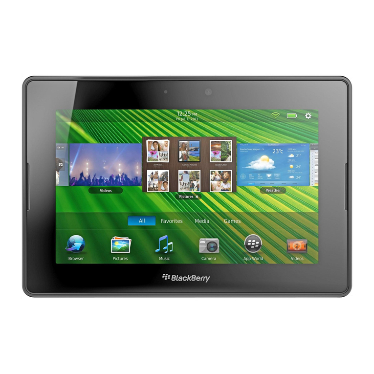 Blackbe;rry PlayBook Tablet user guide