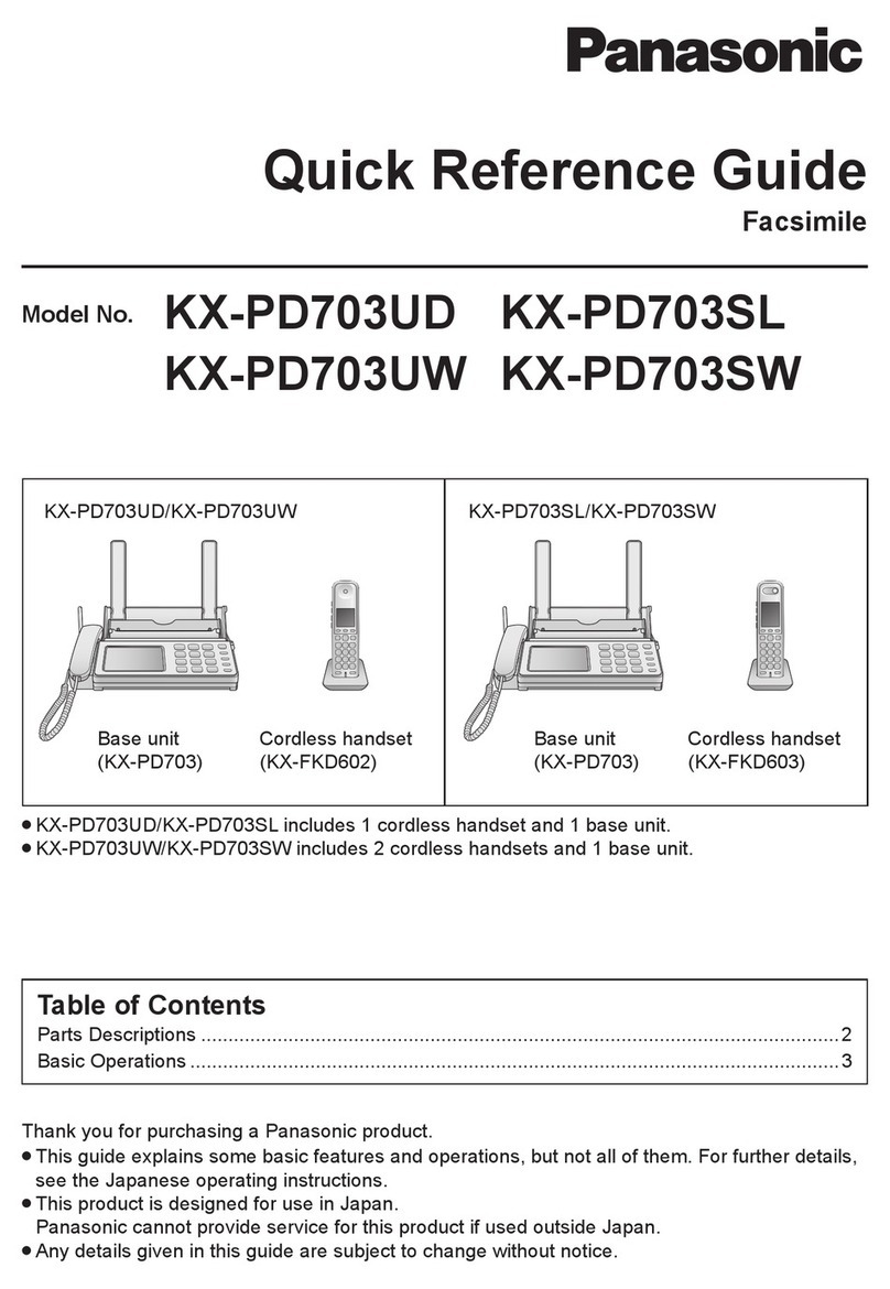 Panasonic KX-PD703UD User manual