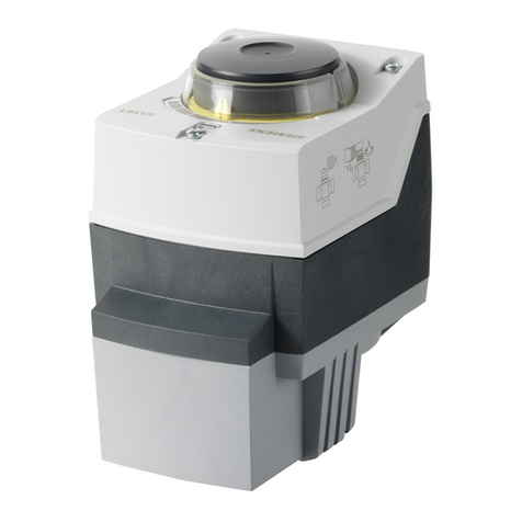 Siemens Acvatix SAS31.03 User manual