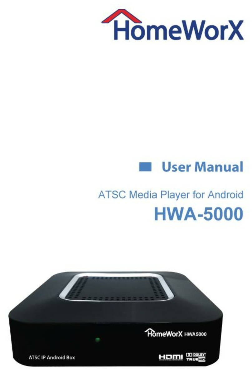 Homeworx HWA-5000 user manual