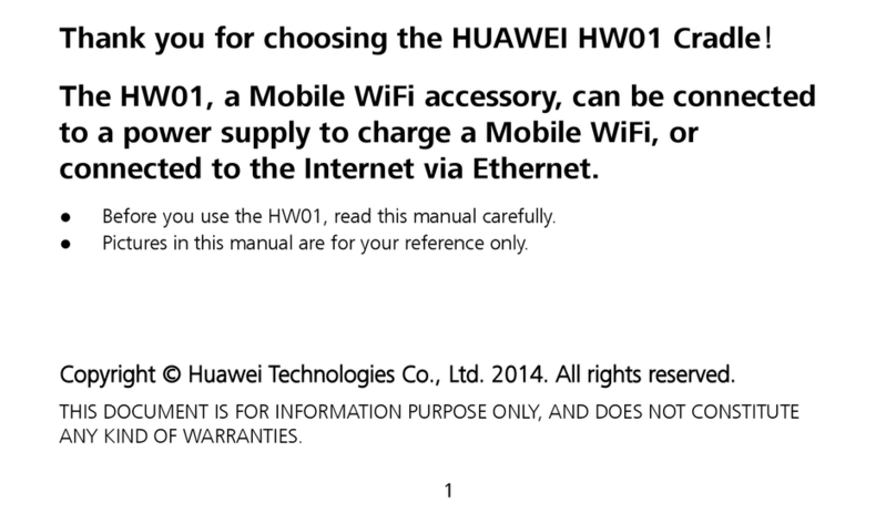 Huawei HW01 manual