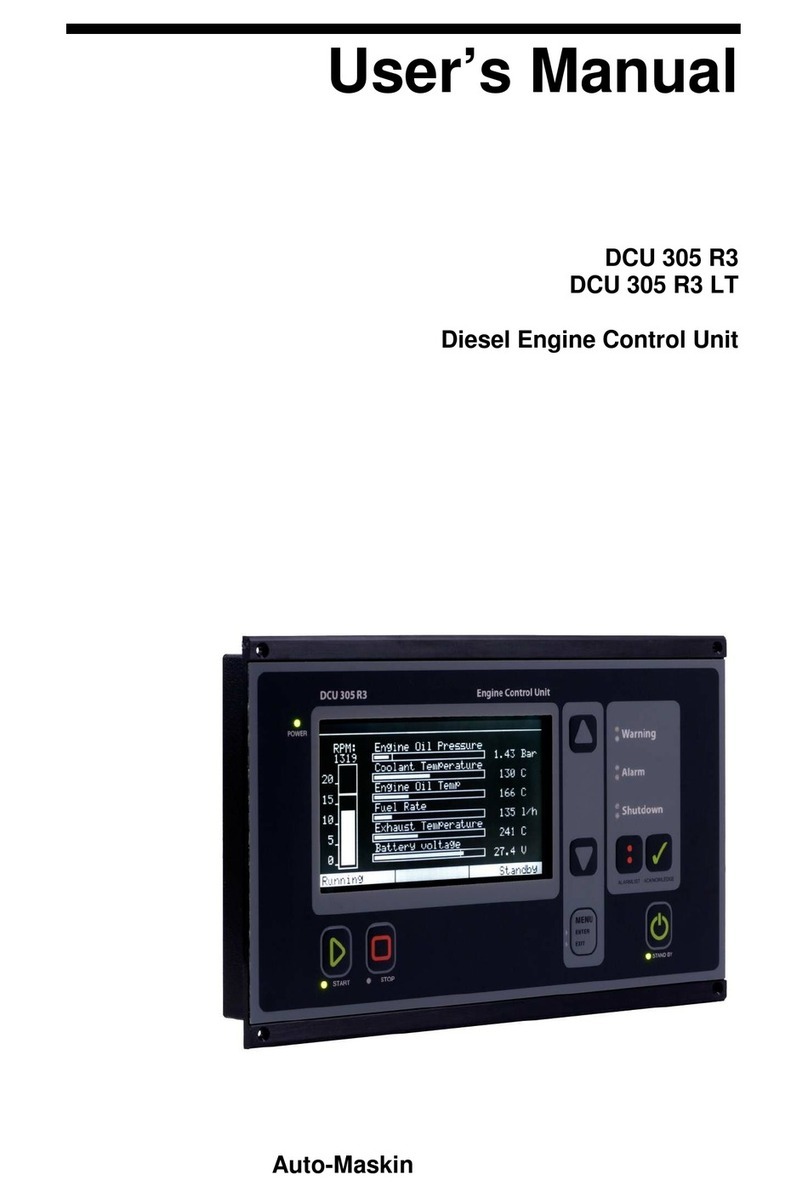 auto maskin DCU 305 R3 user manual