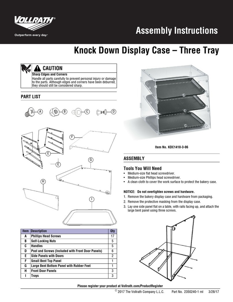 Vollrath KDC1418-3-06 Assembly instructions