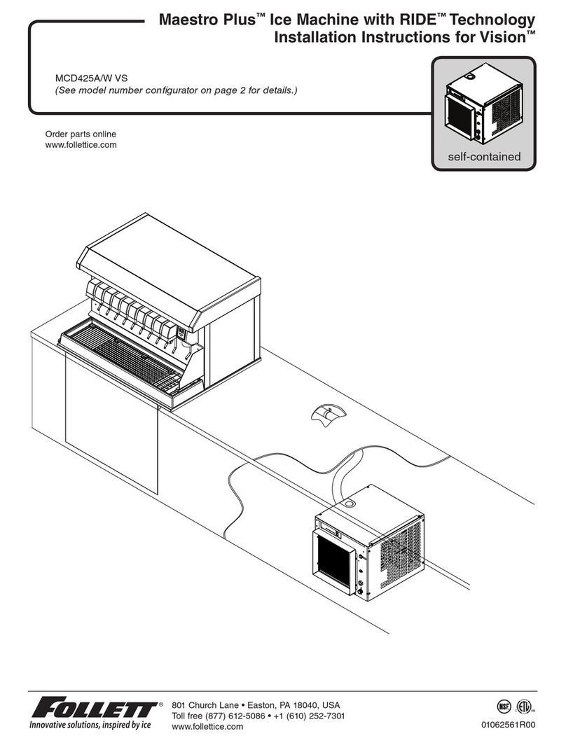 Follett Maestro Plus MCD425WBS User manual