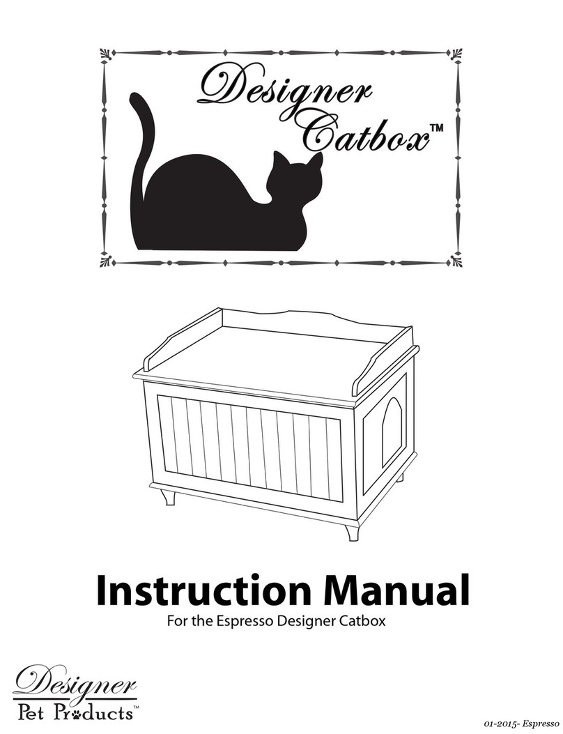 Designer Pet Products Espresso Designer Catbox User manual