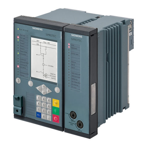 Siemens 6MD85 User manual