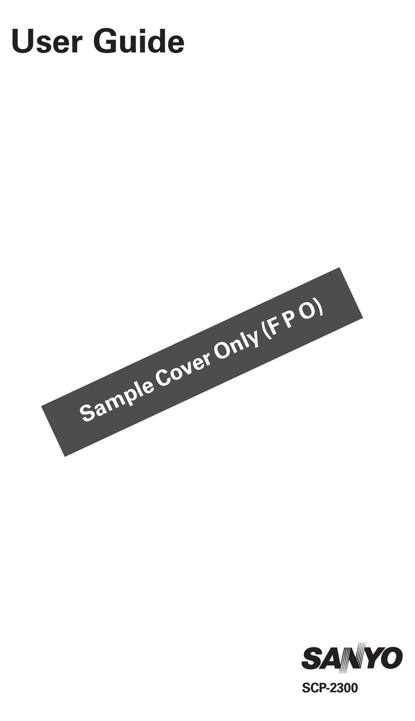 Sanyo SCP-2300 User manual