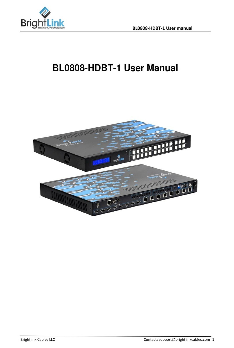 Brightlink BL0808-HDBT-1 User manual