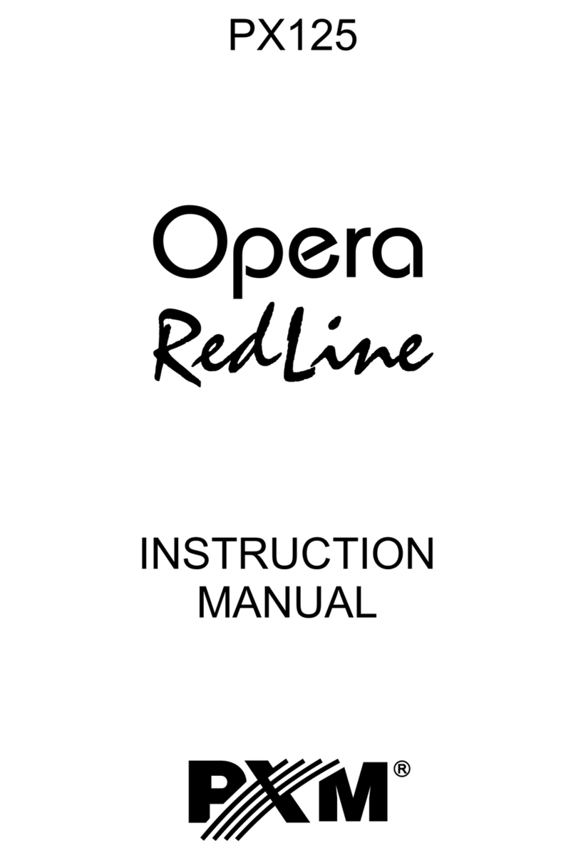 PXM PX125 Opera RedLine instruction manual