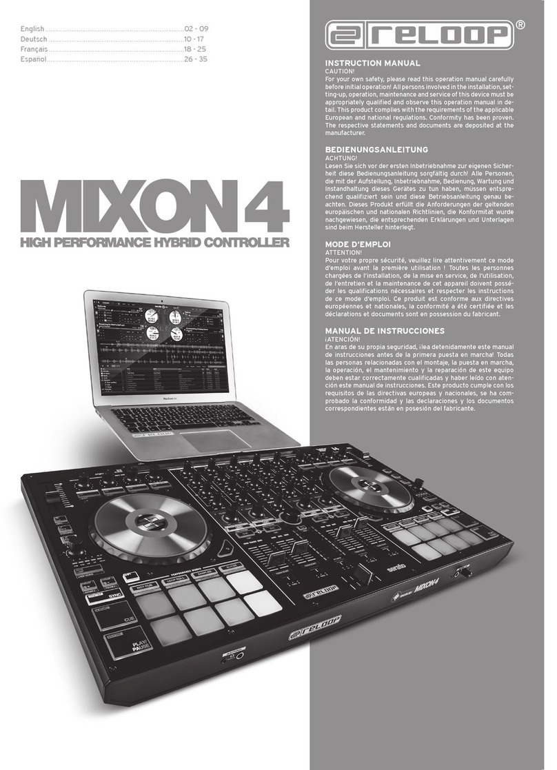 Reloop MIXON4 instruction manual