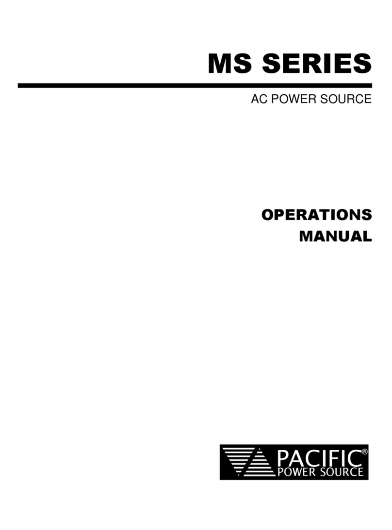 Pacific Power Source MS SERIES Operation manual