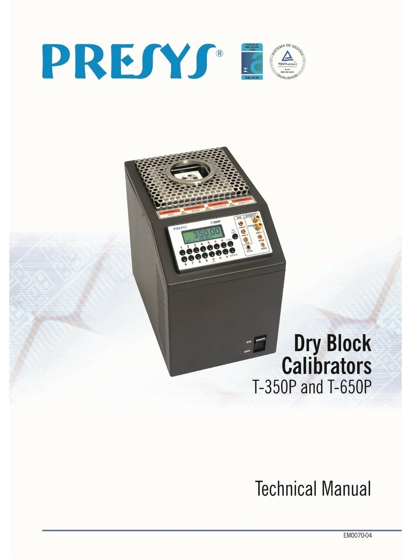 Presys T-350P Technical manual