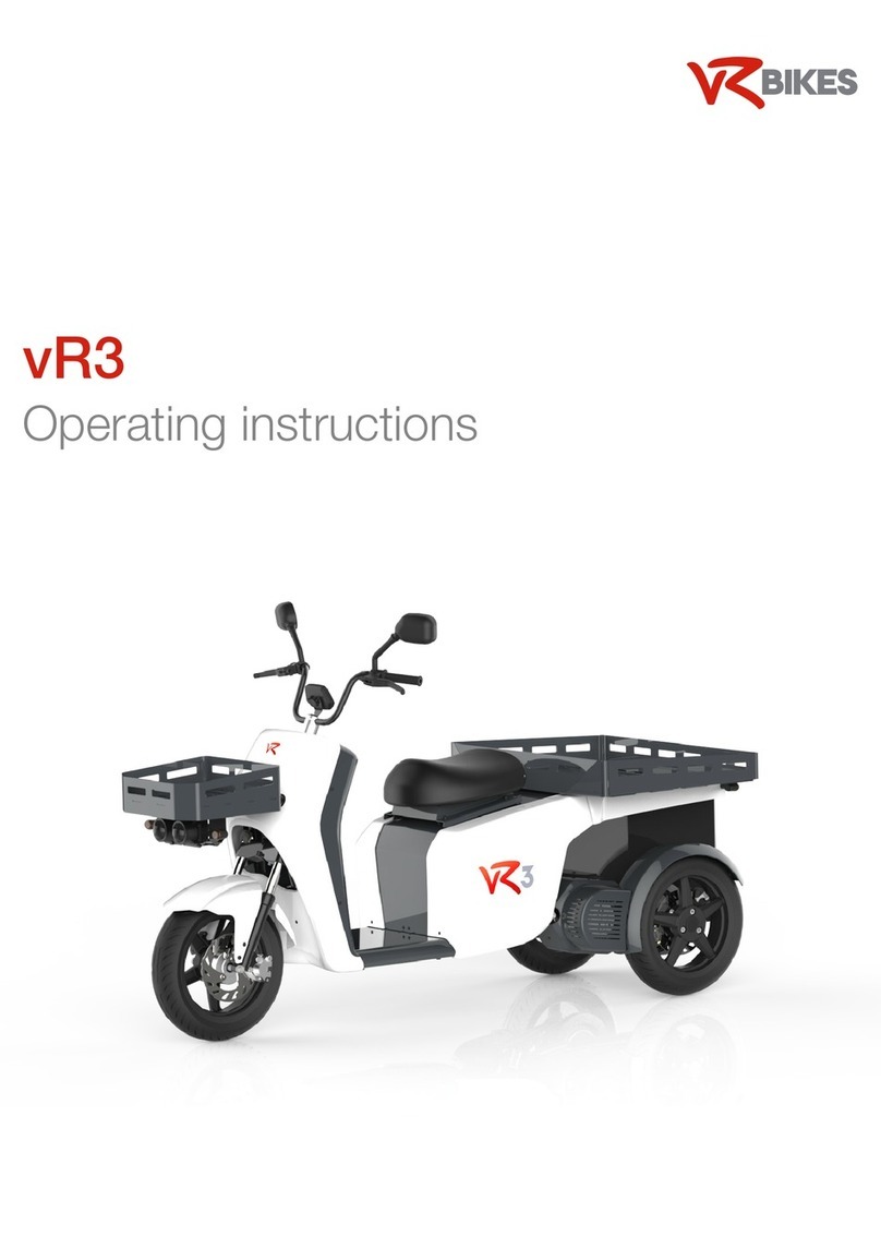 vRbikes vR3 operating instructions