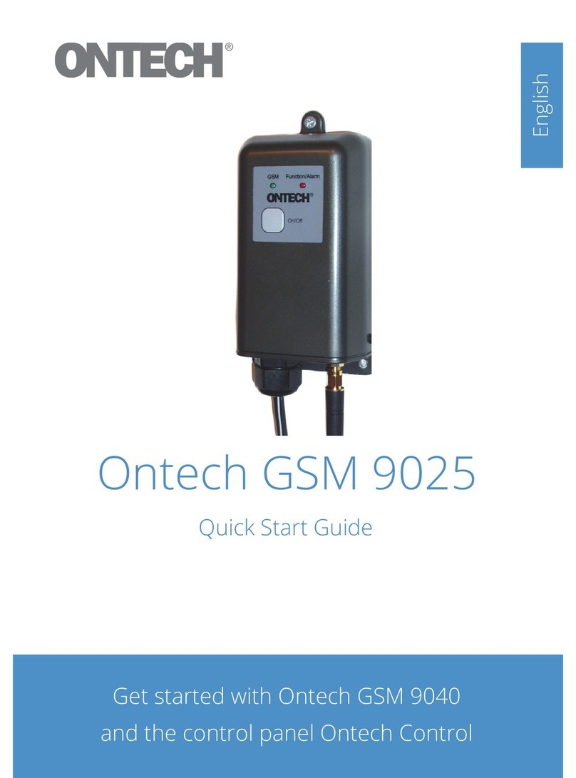 Ontech GSM 9025 quick start guide