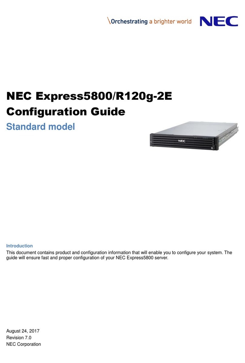 NEC Express5800/R120g-2E User manual