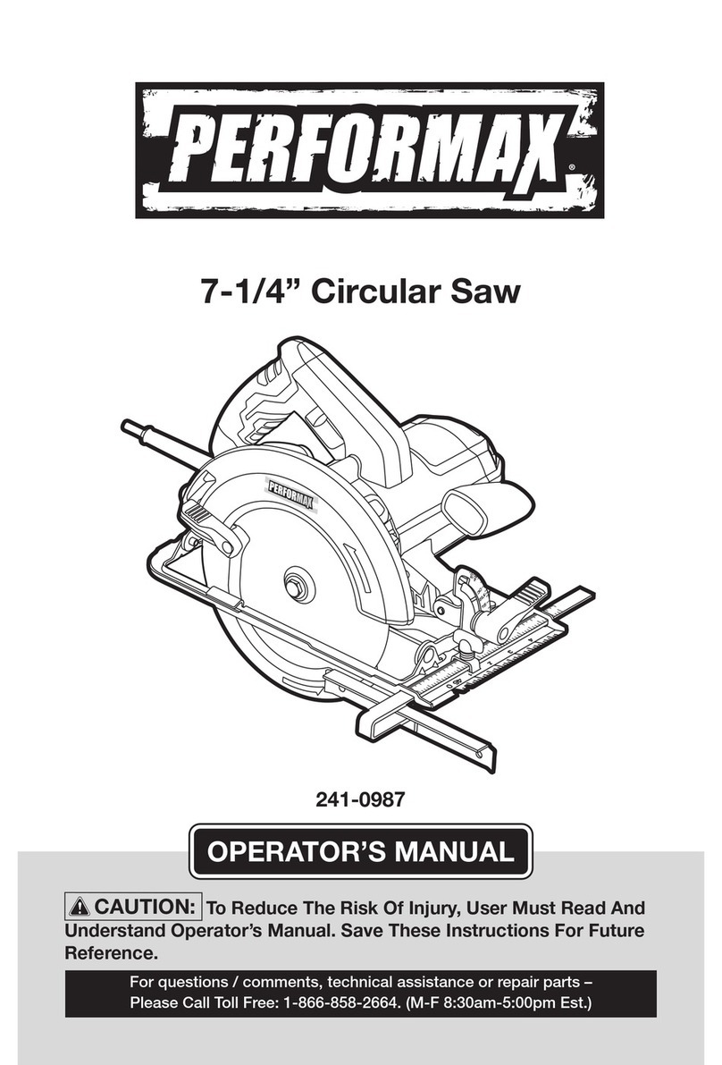 Performax 241-0987 User manual